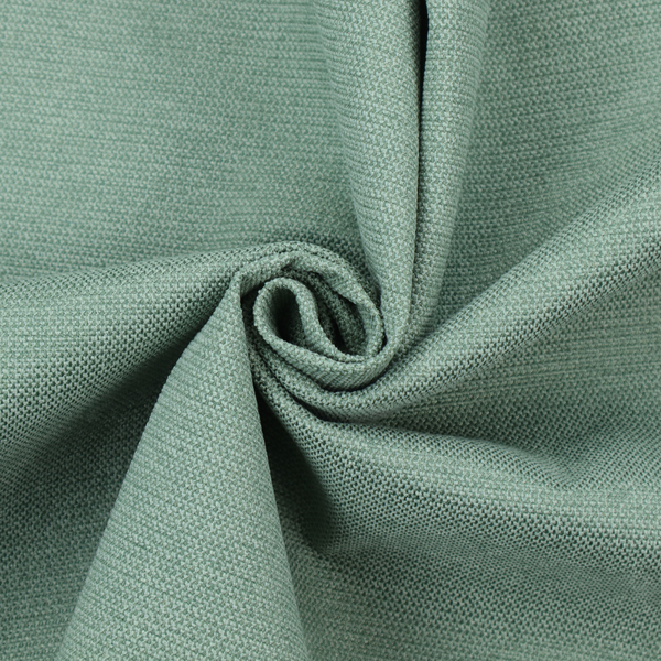 A textured sage or mint green fabric with a tight, uniform weave.