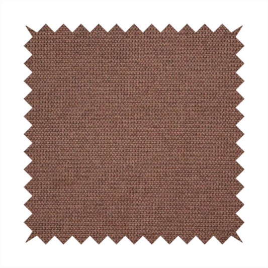 A textured dark terracotta brown fabric with a tight, uniform cross-weave.
