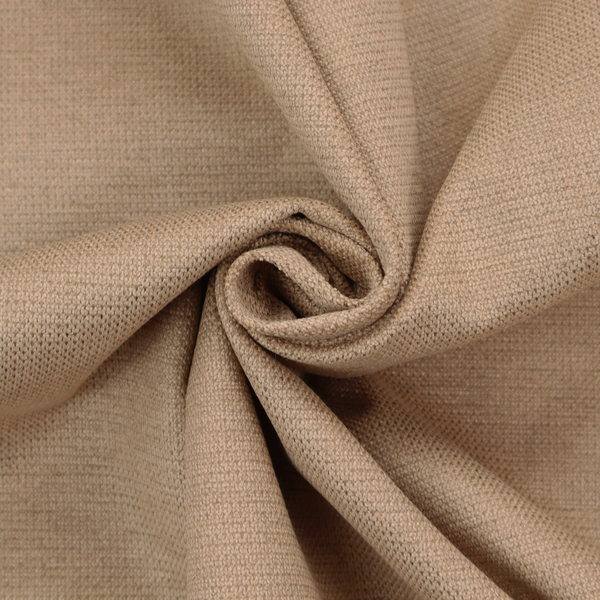 A textured beige fabric with a tight, uniform cross-weave.