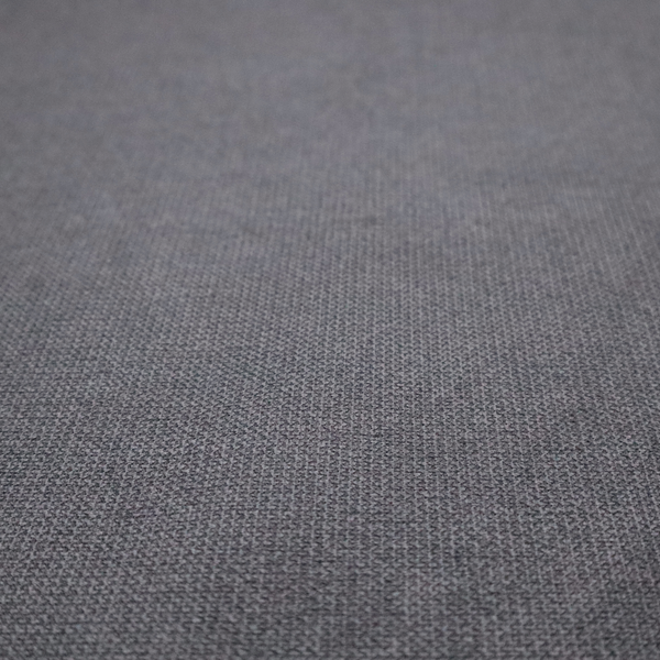 A textured charcoal grey fabric with a tight, uniform cross-weave.