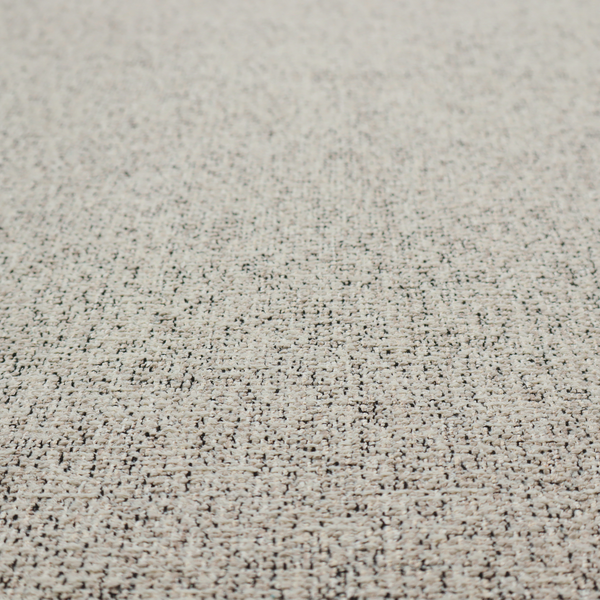 A textured taupe, beige, and charcoal woven fabric swatch.