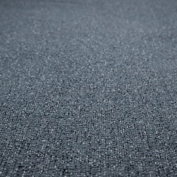 A multi-tonal slate blue and grey textured woven fabric swatch.