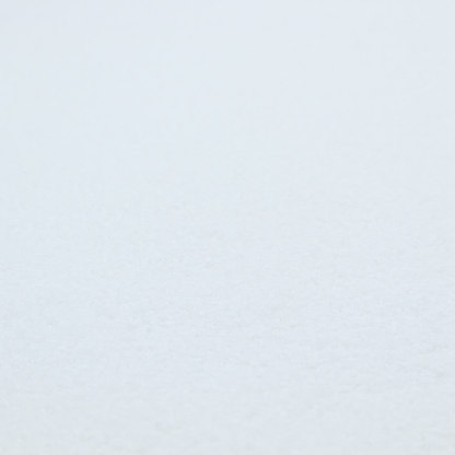 A textured white fabric with a soft, pebbled fleece or Sherpa appearance.