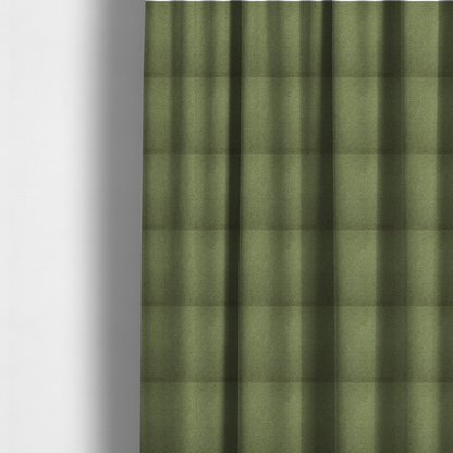 The fabric used to create these made-to-measure curtains is a dense, tightly looped, and pebbled surface characteristic of heavy wool or fleece, with subtle variations in light and shadow highlighting its nappy, tactile pile.