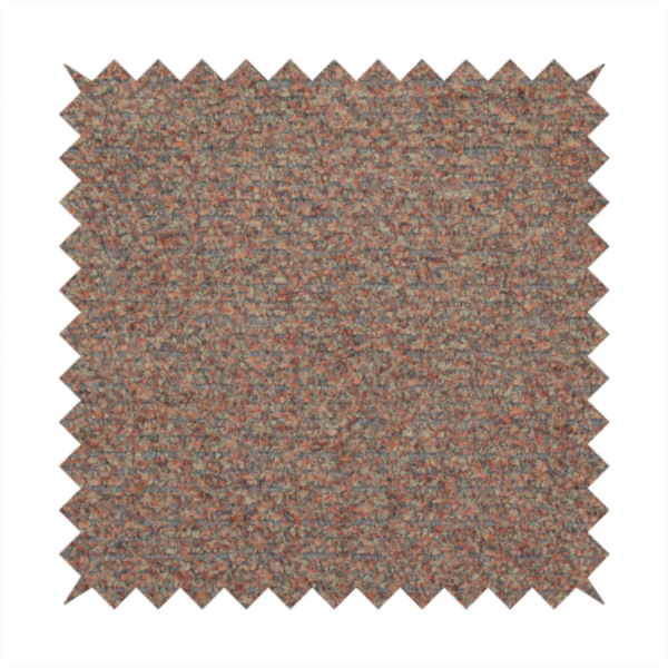 A multi-toned orange and grey textured upholstery fabric.