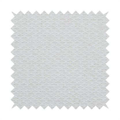 A swatch of textured cream white upholstery fabric.