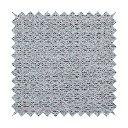 A textured light charcoal grey upholstery fabric with distinct darker horizontal weave lines.