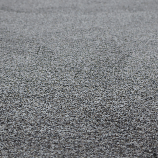A multi-toned charcoal grey and silver textured upholstery fabric.