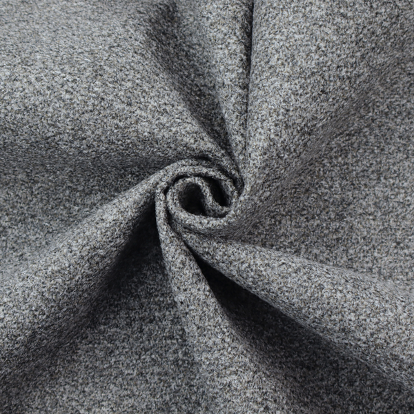 A multi-toned charcoal grey and silver textured upholstery fabric.