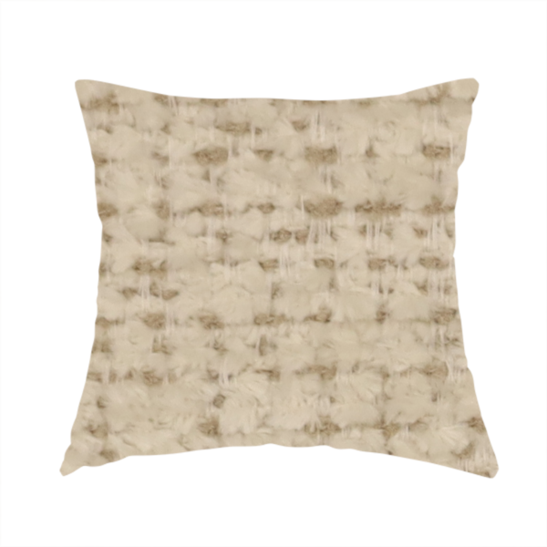 Wellington Chunky Chenille Weave Upholstery Fabric Cream Colour CTR-36 - Handmade Cushions