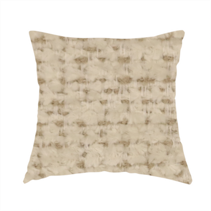 Wellington Chunky Chenille Weave Upholstery Fabric Cream Colour CTR-36 - Handmade Cushions