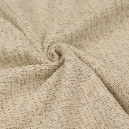 Wellington Chunky Chenille Weave Upholstery Fabric Cream Colour CTR-36 - Handmade Cushions