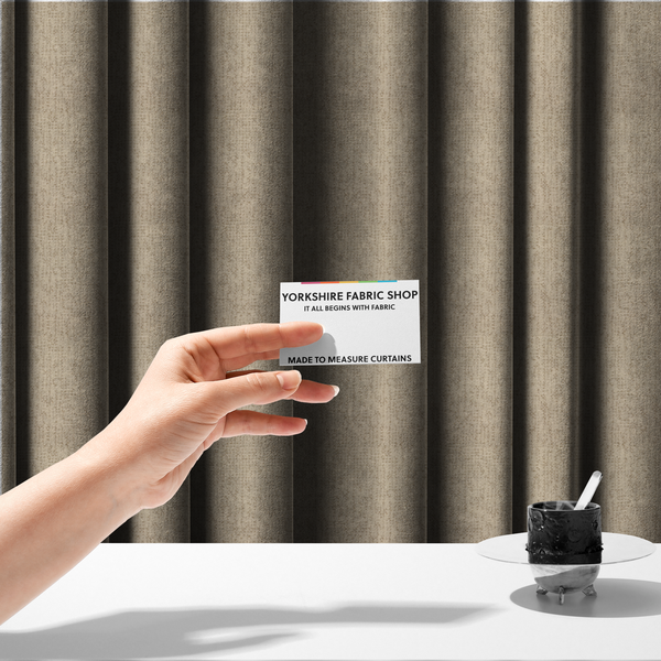 Wellington Chunky Chenille Weave Upholstery Fabric Cream Colour CTR-36 - Made To Measure Curtains