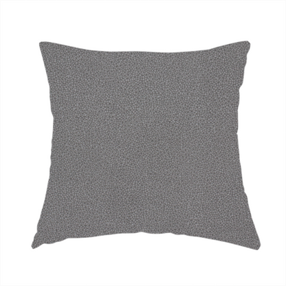 The fabric used to create this handmade cushion is a Merida Suede upholstery fabric in a medium charcoal grey colour.