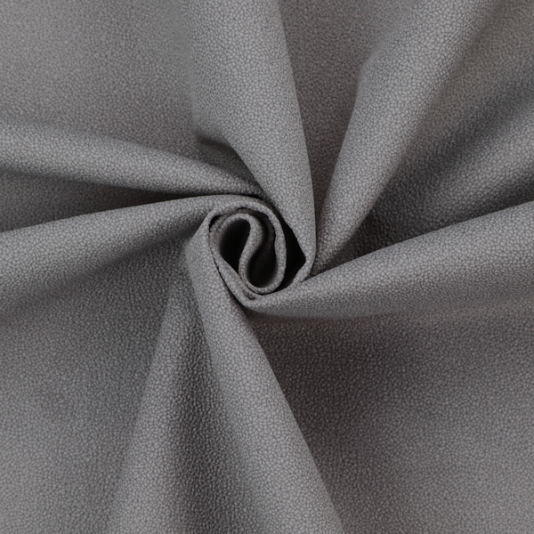 Merida Suede upholstery fabric in a medium charcoal grey colour.