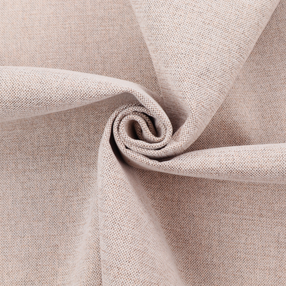 A finely textured weave in a soft blush-beige or oatmeal shade. The material features a subtle heathered effect mixed with fine beige, cream, and faint grey undertones throughout.