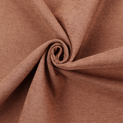 A finely textured weave in a soft terracotta, rust, or muted copper shade. The material features a subtle heathered look with finely blended threads of warm orange-brown and darker neutral undertones throughout.