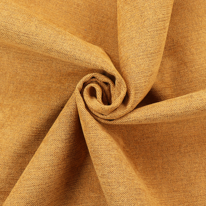 A finely textured weave in a rich mustard yellow or golden-amber shade. The material features a subtle heathered look with finely blended threads of warm yellow and darker neutral undertones throughout.