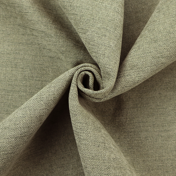 A finely textured weave in a muted sage, olive, or light moss green shade. The material features a subtle heathered look with finely blended threads of earthy green and darker neutral undertones throughout.