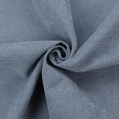 A finely textured weave in a soft denim, slate blue, or pigeon blue shade. The material features a subtle heathered look with finely blended threads of muted blue and cool grey undertones throughout.