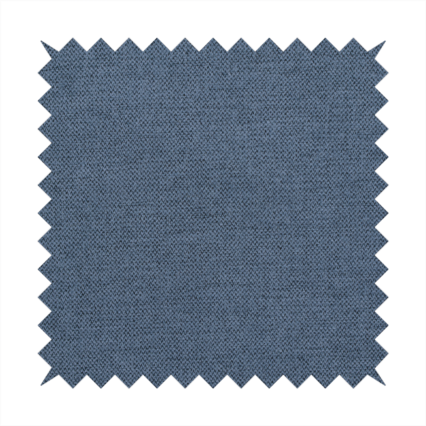 A finely textured weave in a rich mid-blue, ocean blue, or deep slate blue shade. The material features a subtle heathered look with finely blended threads of classic blue and darker grey undertones throughout.
