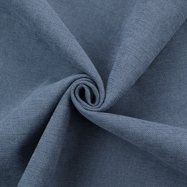 A finely textured weave in a rich mid-blue, ocean blue, or deep slate blue shade. The material features a subtle heathered look with finely blended threads of classic blue and darker grey undertones throughout.