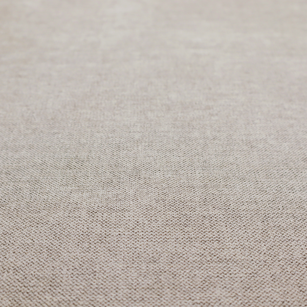 A finely textured weave in a light greige, taupe, or soft pebble grey shade. The material features a subtle heathered look with finely blended threads of cool grey and warm beige undertones throughout.
