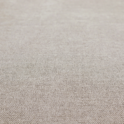 A finely textured weave in a light greige, taupe, or soft pebble grey shade. The material features a subtle heathered look with finely blended threads of cool grey and warm beige undertones throughout.