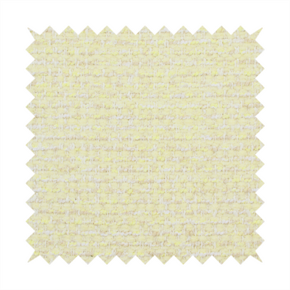 The material features a dense, light-toned weave with a pale cream base, subtly interlaced with horizontal flecks of soft pastel yellow and light beige threads throughout.
