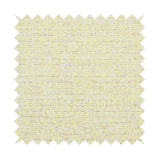 The material features a dense, light-toned weave with a pale cream base, subtly interlaced with horizontal flecks of soft pastel yellow and light beige threads throughout.
