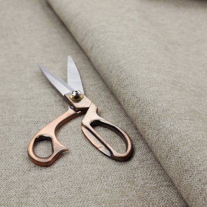 A taupe or dark beige woven fabric with a fine, heathered texture.