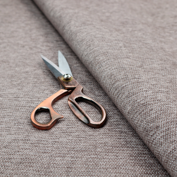 A mocha brown or mink-coloured woven fabric with a fine, heathered texture.