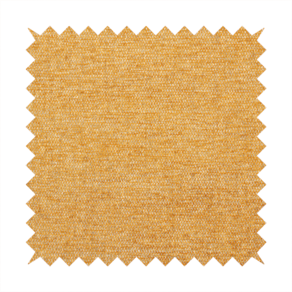 A vibrant mustard yellow woven fabric with a fine, heathered texture.