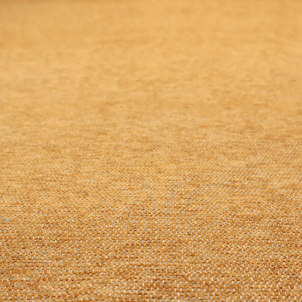 A vibrant mustard yellow woven fabric with a fine, heathered texture.