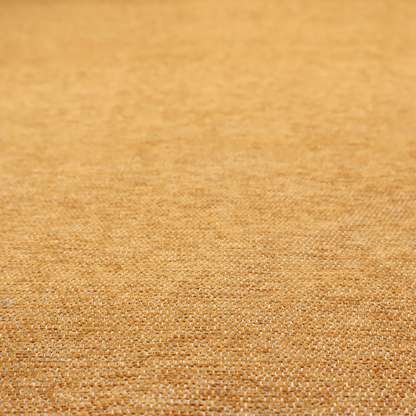 A vibrant mustard yellow woven fabric with a fine, heathered texture.