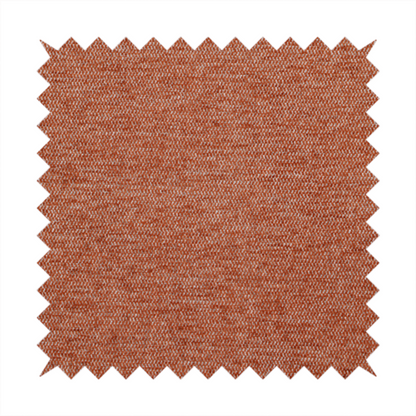 A vibrant terracotta orange woven fabric with a fine, heathered texture.