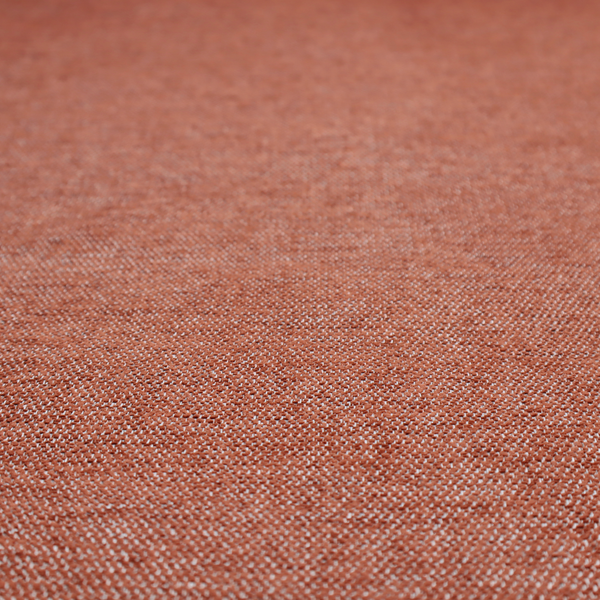 A vibrant terracotta orange woven fabric with a fine, heathered texture.