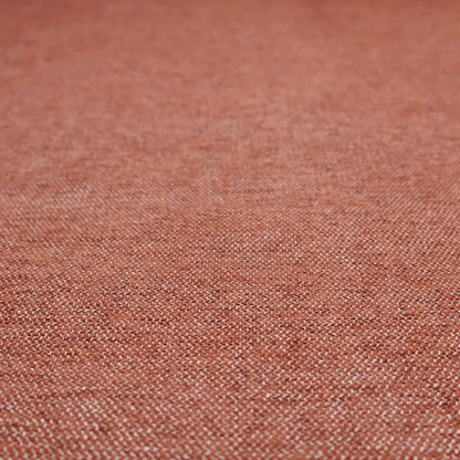 A vibrant terracotta orange woven fabric with a fine, heathered texture.