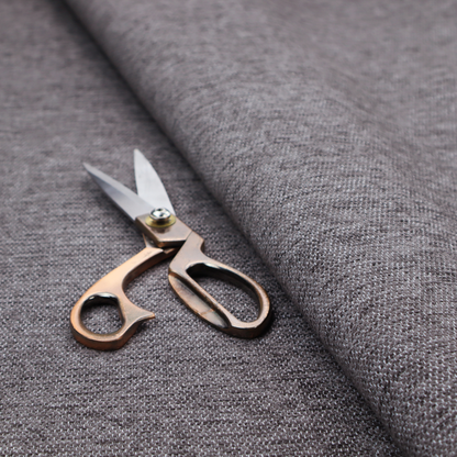 A charcoal grey woven fabric with a fine, heathered texture.