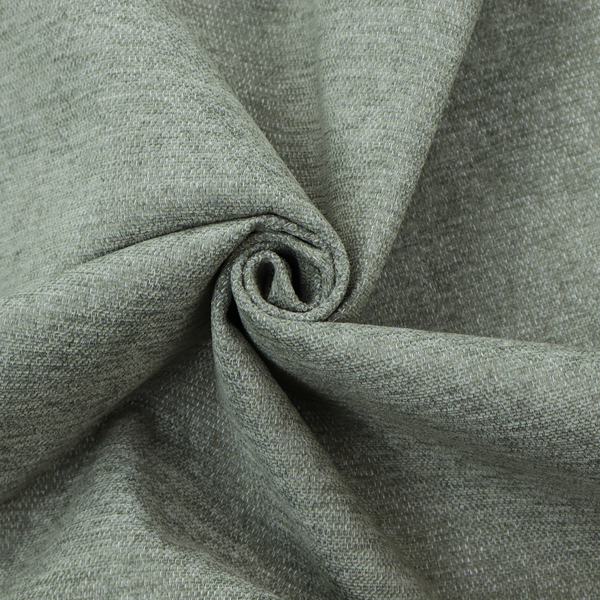 A sage green woven fabric with a fine, heathered texture.