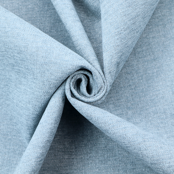 A pale powder blue woven fabric with a fine, heathered texture.