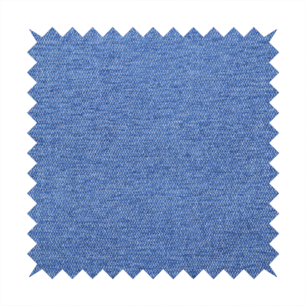 A vibrant mid-blue woven fabric with a fine, heathered texture.