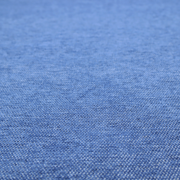 A vibrant mid-blue woven fabric with a fine, heathered texture.