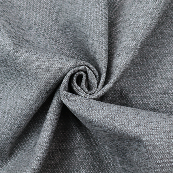 A silver-grey woven fabric with a fine, heathered texture.