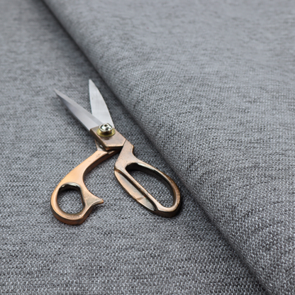 A silver-grey woven fabric with a fine, heathered texture.