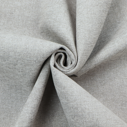 A light silver-grey woven fabric with a fine, heathered texture.