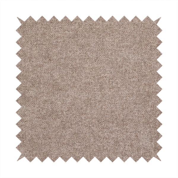 A fine, woven upholstery fabric in a rich, warm taupe or brown tone, featuring a consistent and textured surface pattern.