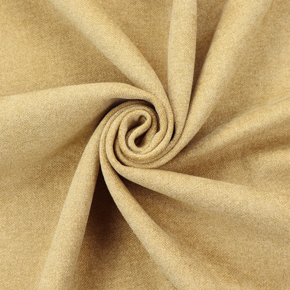 a fine, woven upholstery fabric in a warm, golden yellow or ochre tone, featuring a consistent and textured surface pattern.