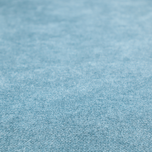 A fine, woven upholstery fabric in a bright, refreshing sky blue tone, featuring a consistent and textured surface pattern.