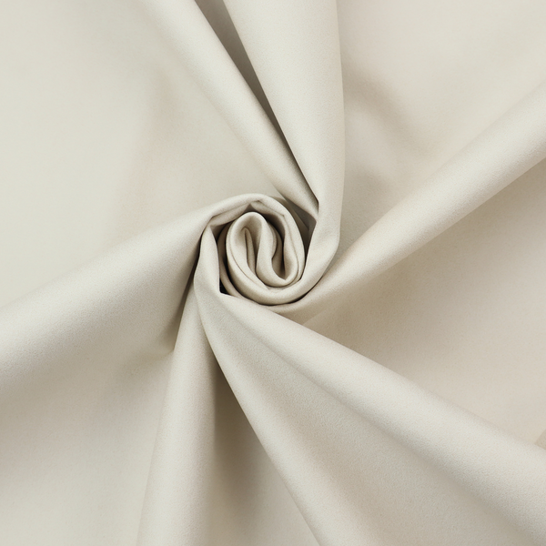 A solid pearl-coloured fabric texture with a fine, smooth weave.